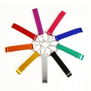 Lot de 100 décapsuleurs porte-clés en aluminium personnalisables avec texte et logo gravés pour bars, anniversaires et remises de diplômes - Product Image 2