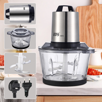 STAR VDE – hachoir à aliments rapide multifonctionnel ST-5508, hachoir à légumes, bol en verre 3L, hachoir à viande