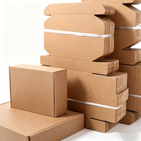 Boîtes d'expédition en carton ondulé kraft brun imprimées sur mesure, vente en gros, logo personnalisé, taille sur mesure pour l'e-commerce, l'expédition, la vente au détail, les cadeaux, les entreprises