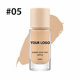 Fond de Teint Vegan Couvrance Totale 7 Couleurs Personnalisables Fini Mat Imperméable Protection <span class=keywords><strong>Solaire</strong></span> SPF 55 - Product Image 3