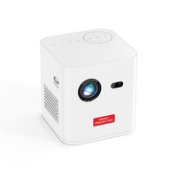 Projecteur FHd Android 9.0, lecteur de films, projecteur DLP mini, portable, extérieur, voyage, camping, intelligent, HDR 10, jeux vidéo, vidéoprojecteur