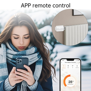 Válvula Termostática Inteligente para Radiador SIXWGH Tuya Zigbee, Control por Voz a través de la Aplicación, Programación Automática, Diseño de Barra, Compatible con <span class=keywords><strong>Alexa</strong></span>/Google <span class=keywords><strong>Android</strong></span>, para Hoteles - Product Image 3