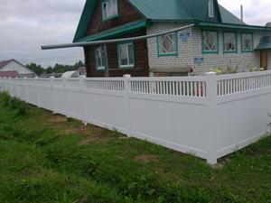 Cercas de vinilo plástico PVC de la marca Showtech, cerca de PVC, cerca de jardín económica, cercas, enrejados y portones sin recubrimiento, 30 años - Product Image 3
