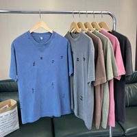 Camiseta de Manga Corta para Hombre, Estampado Gráfico, Corte Holgado, Cómoda para Actividades al Aire Libre, con Estampado de Letras, Cuello Redondo, Algodón Suave, Nueva Colección 2026