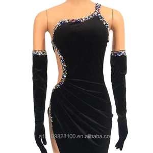 Robe longue moulante noire de père noël <span class=keywords><strong>spiderman</strong></span>, costumes d'halloween <span class=keywords><strong>sexy</strong></span> - Product Image 1