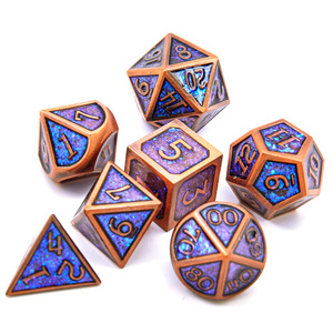 Metal <strong>Dice</strong> 7 Pcs Dragon Pattern D&amp;D Metal DND <strong>Dice</strong> Polyhedral <strong>Dice</strong> <strong>Set</strong> - Product Image 2