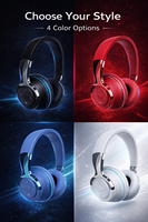 Headset Gaming Nirkabel dengan Mode Latensi Rendah dan Efek Lampu LED