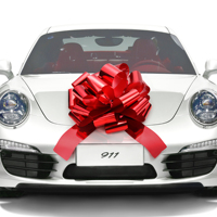 Stock d'usine de Noël 16 ",18", 23 ", 30" pouces ruban rond arc paquet cadeau tirer fleur arcs pour boîte panier voiture grand arc