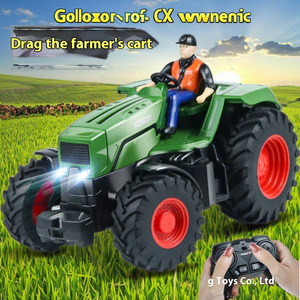 Nuovo 2.4GHz telecomando RC per bambini trattore scorrevole a 8 ruote giocattolo con quattro ruote leggero a 6 vie trattore agricolo transfrontaliero - Product Image 5