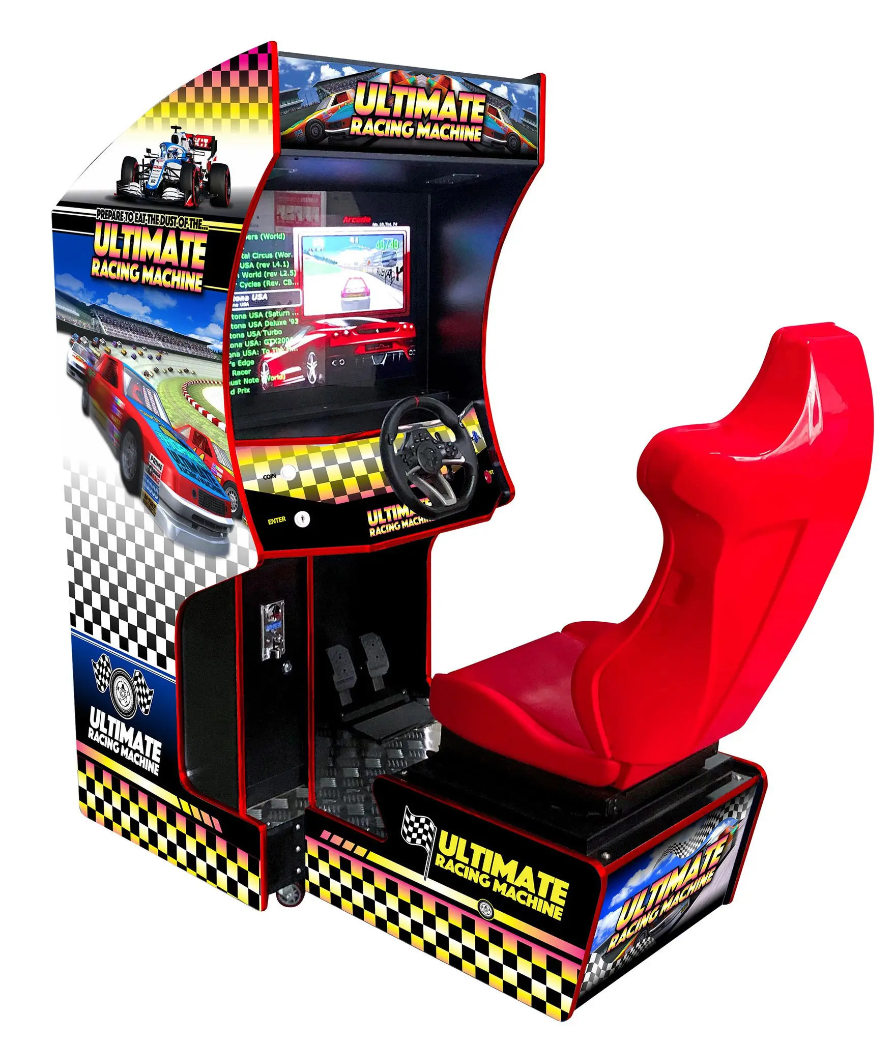 140 giochi di corse in 1 macchina Arcade con sedile