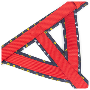 تسخير تتبع الكلب الإفراج السريع دائم ومبطن لينة مع نمط بصمة مخصصة النايلون حزام الكلب قابل للتعديل - Product Image 5