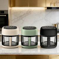 Four à air chaud électrique moderne multifonction grande capacité sans huile avec écran LCD et écran tactile numérique