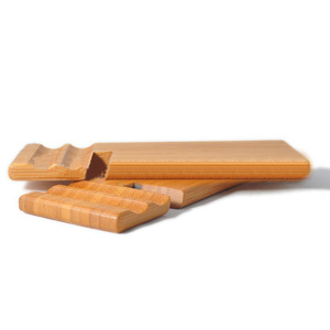 Creative 2-in-1 Bamboo Desktop <b>Stand</b> for Tablets and Phones - Simple, Modern, and Customizable - Product Image 4