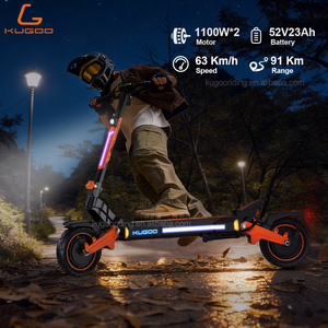 Trottinette Électrique Pliable KUGOO F3 Pro <span class=keywords><strong>Max</strong></span> 1100W Haute Puissance pour Adultes, Autonomie de 91KM, Vitesse de 63KM/H, 52V 23.4Ah - Product Image 3