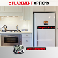 Minuteur de cuisine numérique ThermoPro TM01 noir, fabriqué en Chine