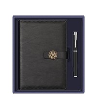 Ensemble cadeau de luxe 5 en 1 de haute qualité pour employés : carnet, stylo, clé USB, idéal pour les banques, les assurances et les événements promotionnels d'entreprise.
