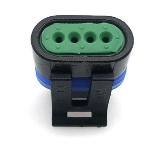 Conector Automotriz de 4 Posiciones, Conector en T Macho y Hembra de Plástico Negro 12162190 - Product Image 4