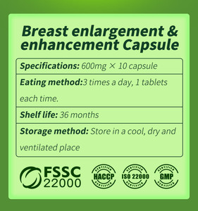 Phức hợp đường viền vú THẢO DƯỢC để tăng cường tự nhiên và tổng hợp collagen 60 viên nang nở ngực thuần chay - Product Image 6