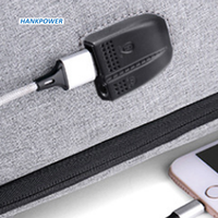 Kabel USB Eksternal 2 in 1 Pria ke Wanita untuk Tas, Port Ganda, Pabrik Cina