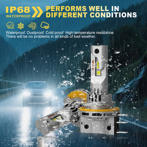 Remplacement G-VIEW compact d'ampoule de phare de <span class=keywords><strong>LED</strong></span> GL-H15 60W 18000lm avec des composants de haute fiabilité CE <span class=keywords><strong>ROHS</strong></span> FCC conforme pour la voiture - Product Image 6