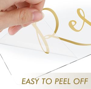 Carteles acrílicos personalizados para bodas, decoraciones colgantes de cinta, asientos reservados, etiquetas para eventos <span class=keywords><strong>importantes</strong></span>, bancos de Iglesia, restaurante - Product Image 5
