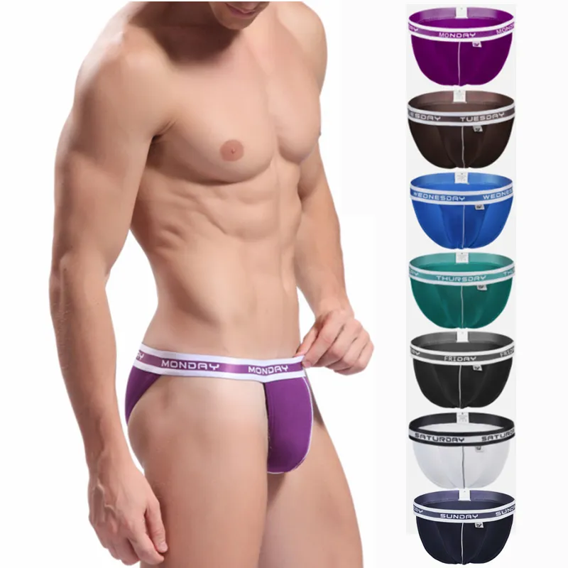 100% bamboo fabric healthy t-back sexy gay men underwear thong briefs bikini