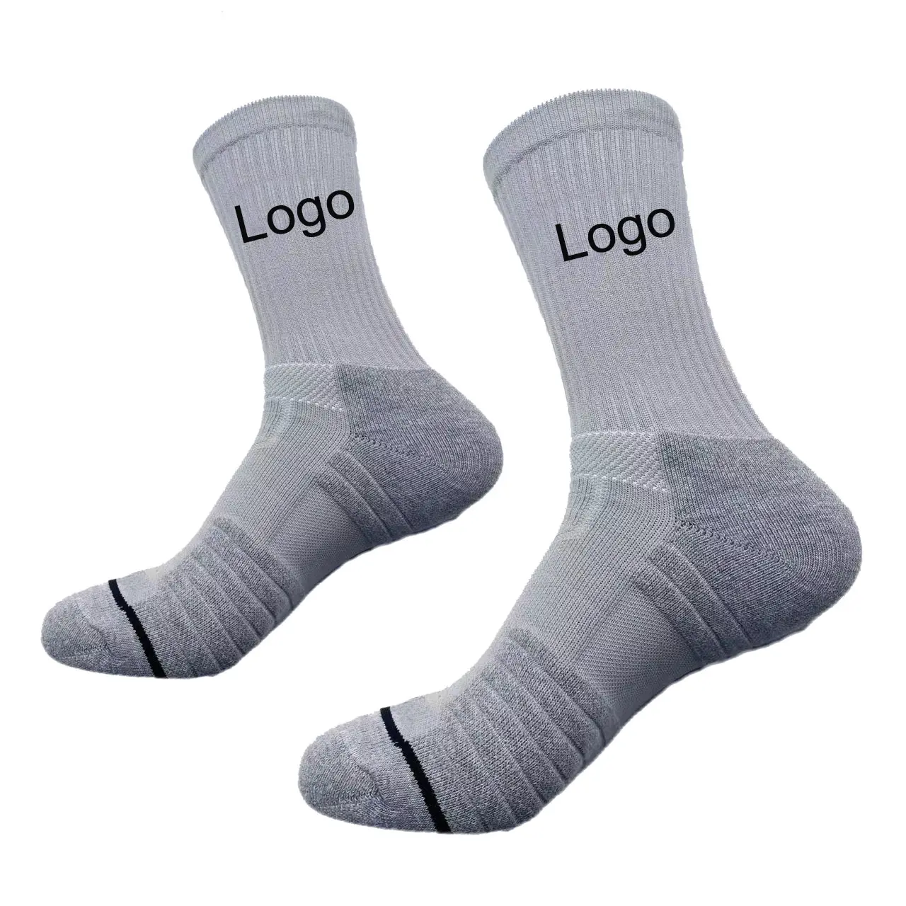 Yüksek kaliteli sıkıştırma spor özel tasarım ekip çorap Unisex atletik spor renkli spor çorapları