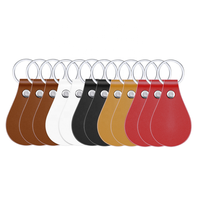 Porte-clés en cuir gravé au laser personnalisé, forme goutte d'eau, toucher doux, pour cadeaux promotionnels et accessoires de clés de voiture