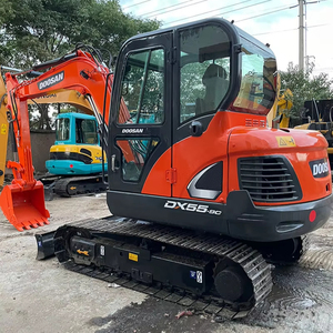 Excavadora de cadenas DOOSAN DX55 de 5.5 toneladas usada de alta eficiencia con el mejor precio para la venta de maquinaria de segunda mano, excavadora usada EPA - Product Image 1