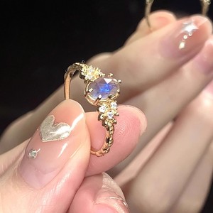 Meilleure vente louange anneaux verre imité bleu eau jadéite Jade anneau homme fait aigue-marine anneau bijoux pour femme - Product Image 4