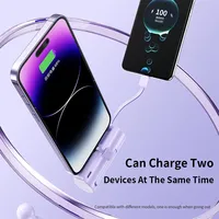 Power Bank Mini Portátil de Fábrica 5000mAh Batería Externa con Conector Cargador Rápido y Eficaz Tipo C para iPhone Samsung Huawei