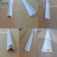 Garnitures en PVC laminé Bordure de plafond décorative intérieure Profil en PVC H/L Coin supérieur pour plafond mural