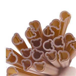 Pailles en riz de style italien multicolores, résistantes à l'eau, de qualité alimentaire, jetables, biodégradables, 6mmx190mm, pour fêtes et bars - Product Image 2