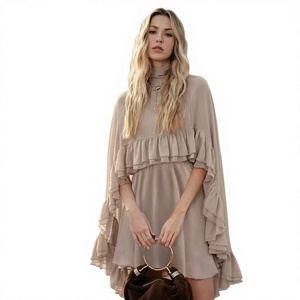 Alibaba Express Chiffon Dress - Floral Print Maxi Style