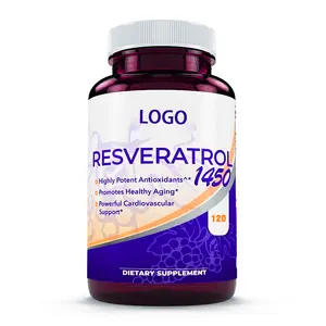 Kapsul Resveratrol ekstrak biji anggur & daun teh hijau Vitamin C pil penurun berat badan ramping Label pribadi