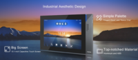 Moniteur d'interphone vidéo d'intérieur Fanvil I57A 10,1 pouces Android 9 en aluminium avec lumière ambiante 1080P Wi-Fi PoE 8 relais d'alarme carte TF
