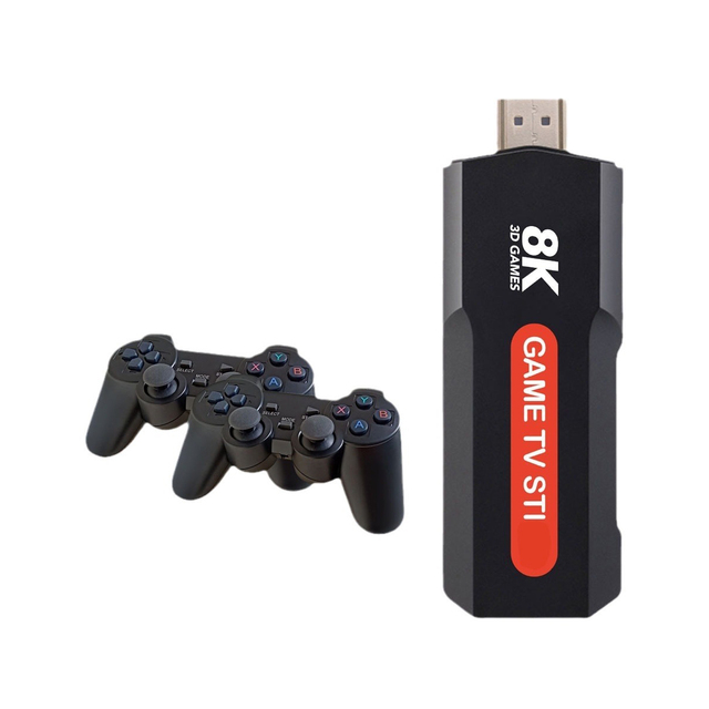 Android 7.0 TV BOX X2 PLUS 4K Retro Video Games Console with Wireless Controller 64G 30000 Game Dual WiFi 4G Simulator for PS1