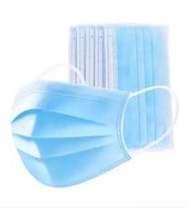 <span class=keywords><strong>Masque</strong></span> facial médical jetable en tissu non tissé bleu anti-poussière personnalisé, <span class=keywords><strong>masque</strong></span> facial à 3 plis - Product Image 3