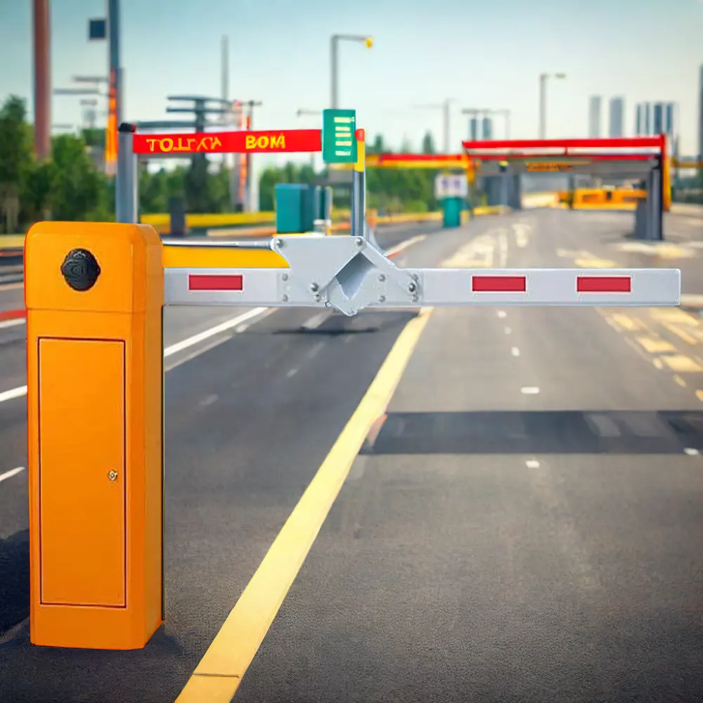 Sicurezza del traffico Automatico Asta Della Barriera Per Il Parcheggio di Ingresso Uscita Automatica Parcheggi RFID SystemHighway della Stazione di Pedaggio