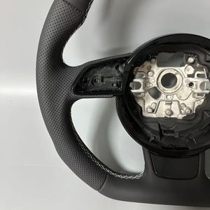 Volante Completo de Cuero para Audi <span class=keywords><strong>A1</strong></span>, A3, A4, A5, A6, A7, A8, Q3, Q5, Q7, S3, S4, S5, B9, con Montaje de Marco de Botón de Llave - Product Image 3
