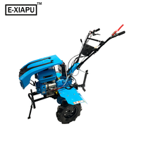 Motoculteur miniature à essence E-XIAPU à haut rendement, 170f, démarrage électrique
