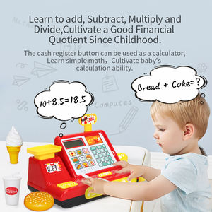 Juego de Compras de Plástico con Pilas FiveStar para Niños, Simulación de Caja de Supermercado para Juego de Imitación y Juguete Educativo Preescolar para el Hogar - Product Image 5