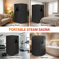 Sauna d'angle individuel pour intérieur, léger, télécommandé, portable, type tente à vapeur