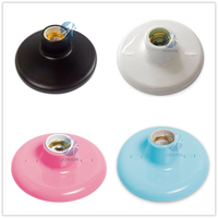Plafonnier en porcelaine Preto 100W/250V Branco Com de porcelaine E27 douille de plafond filetée brésil