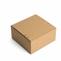 Boîte d'expédition en carton ondulé avec bande de déchirement Kraft, écologique, biodégradable, plate, vente en gros, personnalisable