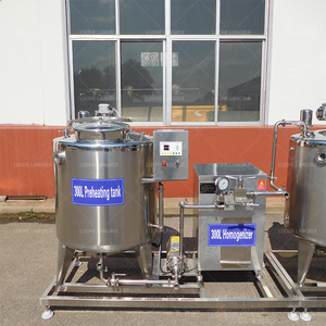 Ligne de machines laitières 300L homogénéisateur de pasteurisation machines de réfrigération de pasteurisation et d'emballage de lait - Product Image 3