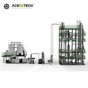 SSP Free Accessories Pet Granulating Plastic Pelletizing Machine With PET IV Improve Machine