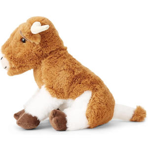 Peluche Longhorn Marron C046, Douce et Cuddly, 100% Polyester Recyclé, Animal en Peluche Rembourré, Vente en Gros, Vache Longhorn Personnalisée en Peluche - Product Image 3