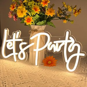 Let's Party - Letrero Luminoso LED de Neón para Decoración de Pared, para Despedida de Soltera, Dormitorio, Fiesta en Casa, Bar, Decoración Artística - Product Image 4