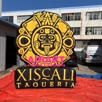 Mur publicitaire géant gonflable avec logo, toile de fond gonflable imprimée pour la décoration de scène de restaurant
